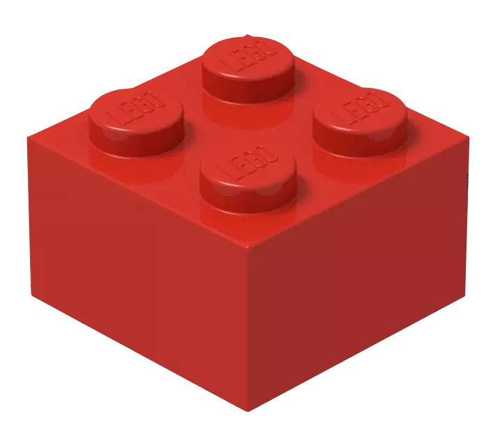 lego kocka crvena